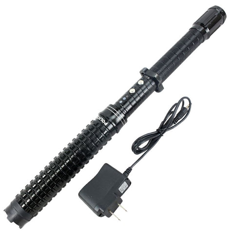 Defender-Xtreme Black Tactical Flashlight Self Defence Stun Gun