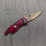 TAC-FORCE WOMENS PINK SPRING ASSISTED KNIFE EDC POCKET