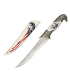 Collector's Patriotic Eagle Fixed Blade Hunting Knife Bowie