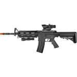 Heavy Weight Large Magazine M4 Airsoft Spring Rifle with Flashlight and Red Dot Sight