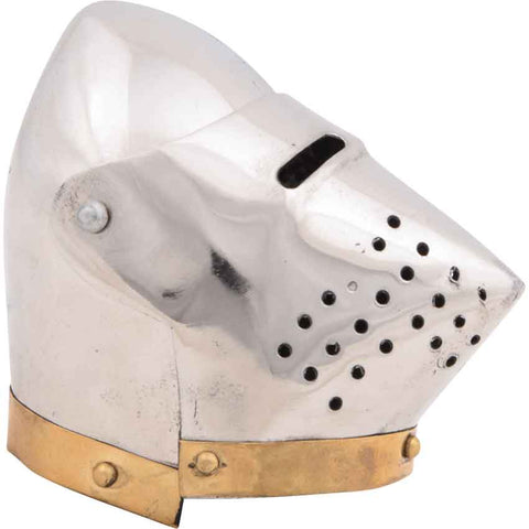 Mini Hound Skull Pig Face Bascinet Medieval Helmet