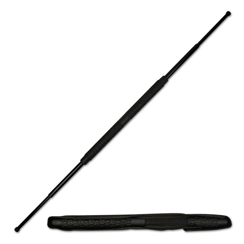41" Tactical Self Defense Retractable Double Sided Baton Collapsible Bo Staff