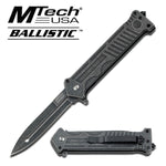 Gray Stone Wash JOKER Stiletto Style Spring Assisted Opening Tactical Pocket Knife