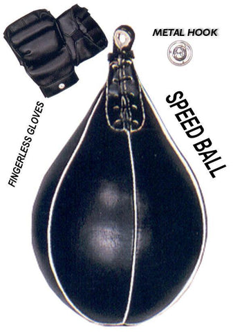 Last Punch Heavy Duty Speed Ball + Gloves & Metal Hook Brand New S105