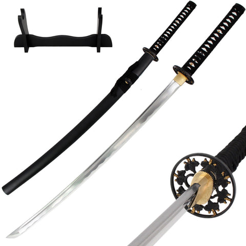 Practical Japanese Samurai Katana Sword With Free Stand and Sword Bag