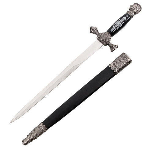 21 Inch Knights of St. John Diamond Guard Dagger Short Sword