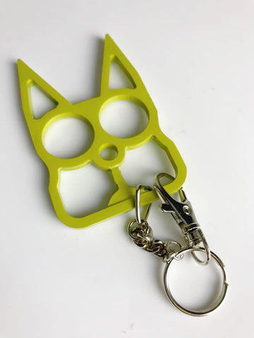 Cat Self Defense Knuckle Key Chain - Golden
