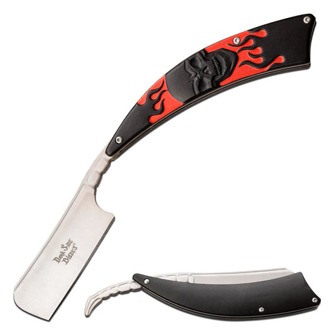 DARK SIDE BLADES DS-082RD RAZOR RED BLACK SKULL FOLDING KNIFE