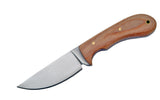 5.75" Wood Handle Full Tang Hunting Skinner Tracker Knife W/ Nylon Sheath