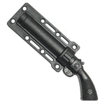 Defender-Xtreme 5.5" All Black Hunting Gun Style Knife w/ Necklace 3CR13 Steel