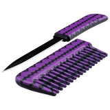BladesUSA Comb Knife - PK-107BSK Purple Hearts Self Defense