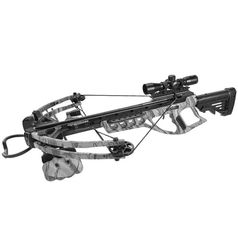 Man Kung 185 Lbs God Camo Color Hercules Compound Crossbow Package Arrows Scope Cocking Aid New