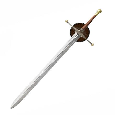 51" Medieval Excalibur Ancestral Replica Sword With Display Wall Plaque