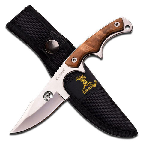 Elk Ridge - Fixed Blade Knife - ER-534 Full Tang Hunting with Sheath