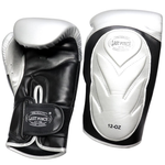 Last Punch Pro Style Training Sparring Boxing Gloves - Silver & Black Adult 12 Oz