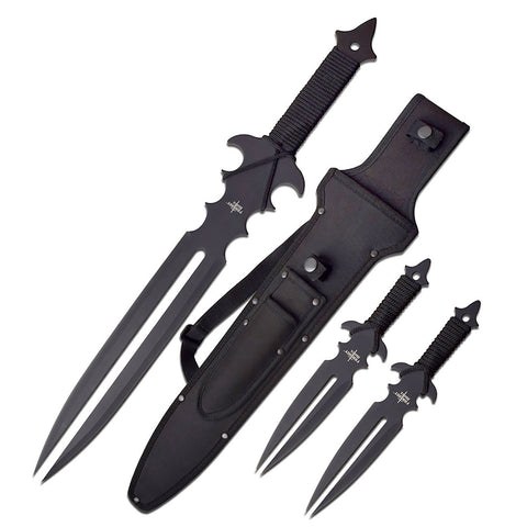 Fantasy Master - Fantasy Sword with 2 Throwing Knives - FM-682