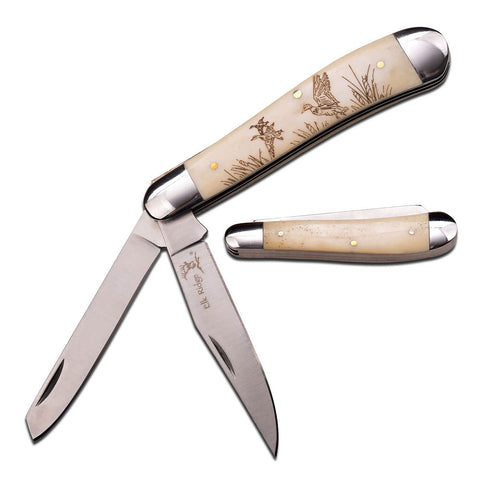 Elk Ridge - Folding Knife - Gentleman's Knife - Trapper  - ER-220DK