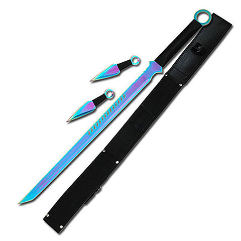 Fantasy Master - Fantasy Sword with 2 Throwing Knives - FM-644TRB