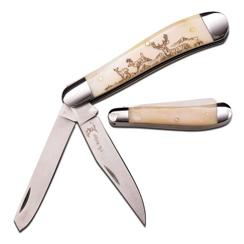 Elk Ridge - Folding Knife - Gentleman's Knife - Trapper - ER-220DR