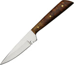 5.75" PATCH KNIFE FIXED BLADE WOOD HUNTING POCKET