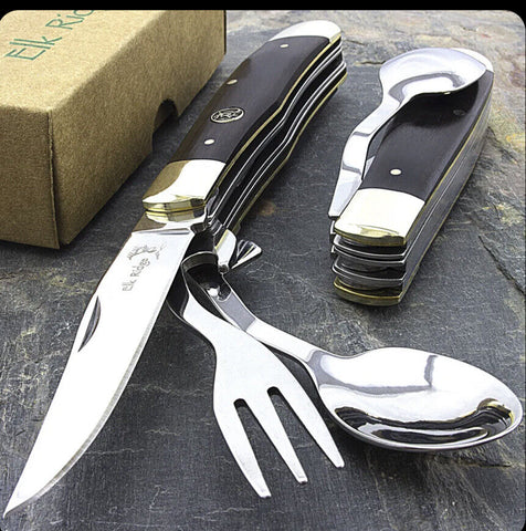 Elk Ridge - Multi-Function Knife, Fork, Spoon and Bottle Opener - ER-439W