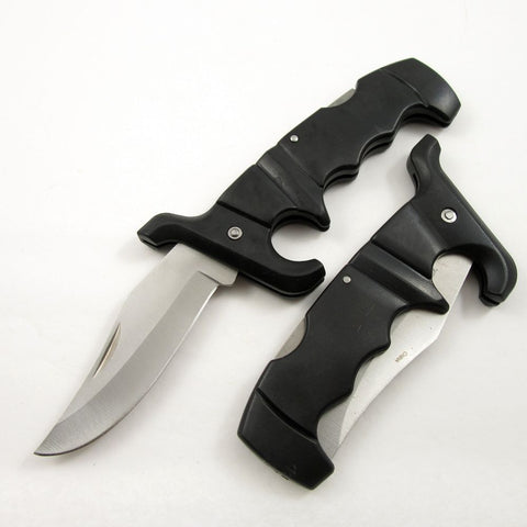 5 1/4" BLACK DEFENDER FOLDER MANUAL FOLDING KNIFE- EDC- BLACK