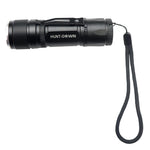 Hunt-Down High Powered Super Beam Mini Tactical Zoom Black Flashlight 1100 Lumens
