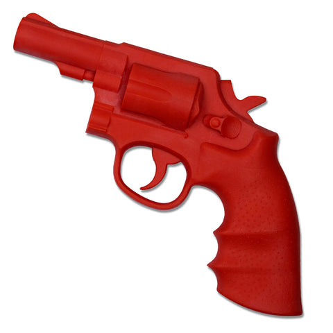 Rubber Training Gun Revolver Red - E408R- BladesUSA- Martial Arts Training Equipment