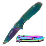 Tac-Force - Spring Assisted Knife - TF-573 RAINBOW WOMENS FOLDING EDC