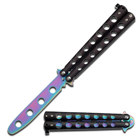 BladesUSA - Martial Arts Training Equipment - Butterfly Training Knife - YC-306RB